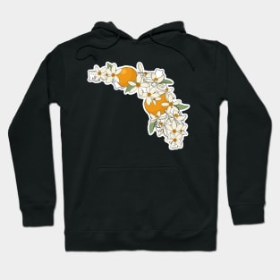 Florida and State Flower the Orange Blossom Hoodie